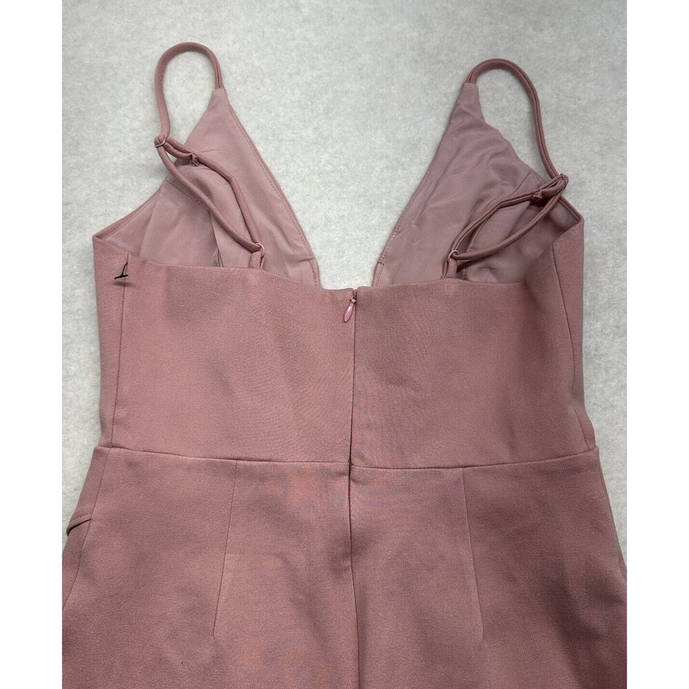 Lulus Mini Dress Size Small Dare to Take the Plunge Dusty Pink Tulip - Picture 9 of 11
